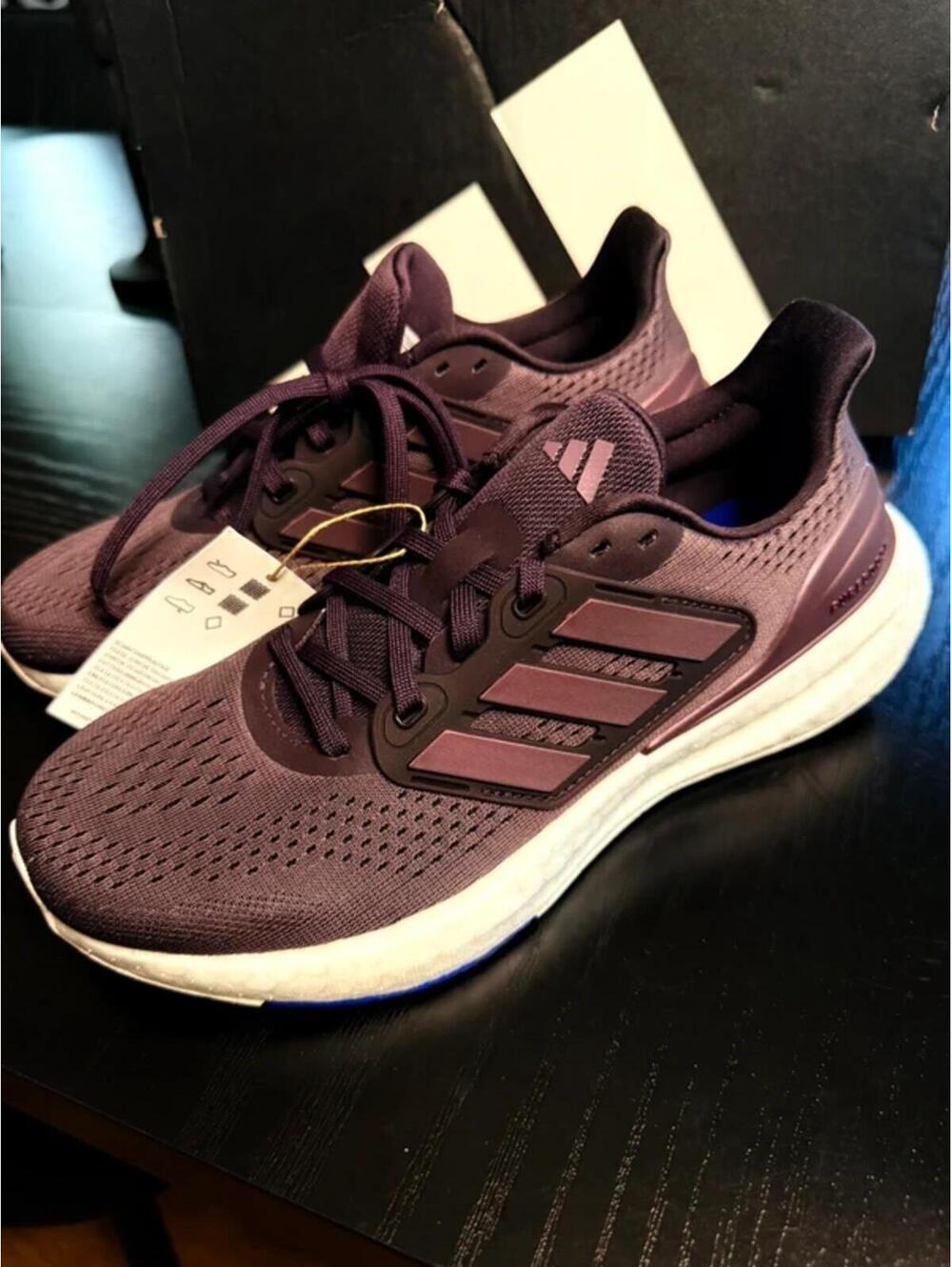 Adidas Pureboost 23 Running Shoes Plum Purple Women’s 6.5 NWT Boost Comfort